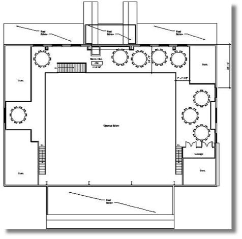 Deer Ridge Event Barn - proposed Mezzanine level plan